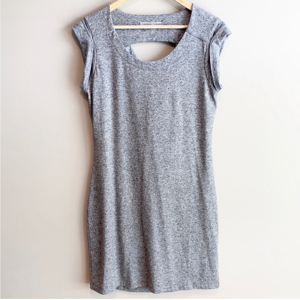 Athleta Charisma Linen Blend scoop back dress